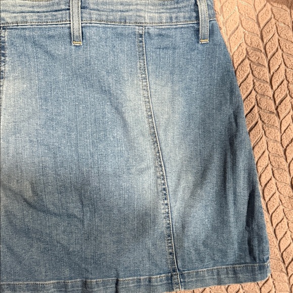 Just Black Denim Button-Up Mini Skirt - Picture 8 of 8